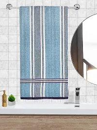 Athom Trendz Ecosaviour Striped Cotton Bath Towel 70x140 cm Multicolour Pack of 2-thumb1
