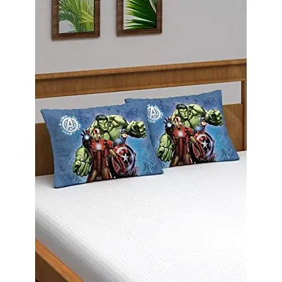 Marvel Ironman & Hulk Kids Pillow Cover Pack of 2