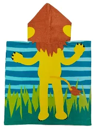 Athom Trendz Lion in Jungle Kids Hooded Bath Towel Poncho 60x120 cm-thumb3