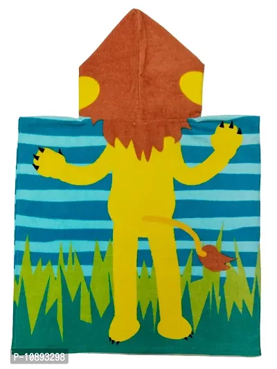 Athom Trendz Lion in Jungle Kids Hooded Bath Towel Poncho 60x120 cm-thumb4