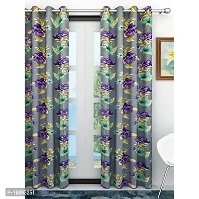 Athom Living Eazy Home Premium Polyester Designer Floral Door Curtain 7ft Pack of 1- EZ-012- DC1-thumb0