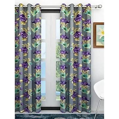 Athom Living Eazy Home Premium Polyester Designer Floral Door Curtain 7ft Pack of 1- EZ-012- DC1