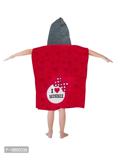 Athom Trendz Minnie in Red Kids Hooded Bath Towel Poncho 55x110 cm-thumb2