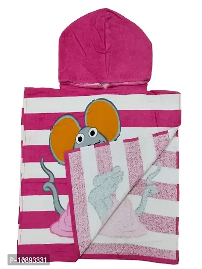 Athom Trendz Mouse Kids Hooded Bath Towel Poncho 50x100 cm-thumb5