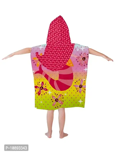 Athom Trendz Mermaid Princess Kids Hooded Bath Towel Poncho 60x120 cm-thumb2