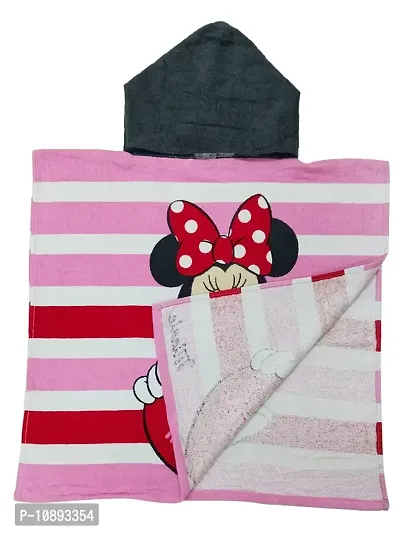 Athom Trendz Disney Minnie Heart Kids Hooded Bath Towel Poncho 55x110 cm-thumb5