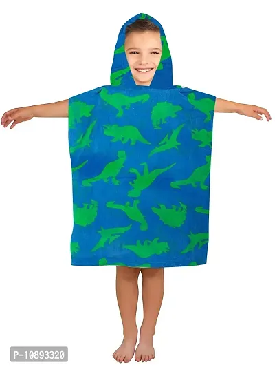 Athom Trendz Dinosaurs Kids Hooded Bath Towel Poncho 60x120 cm-thumb0