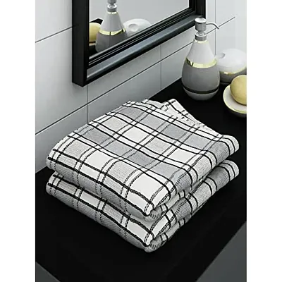 Athom Living Ecosaviour Premium Cotton Bath Towel Ambassador Grey (Pack of 2)