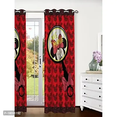 Athom Living- Minnie Mouse- Kids- Door Curtain- Single Piece- 48""x88"" (4ftx7ft)-thumb0