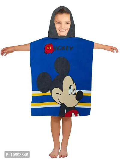 Athom Trendz Mickey Mouse Kids Hooded Bath Towel Poncho 55x110 cm-thumb0