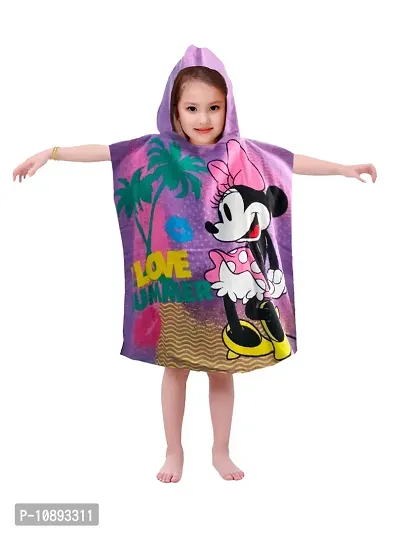 Athom Trendz I Love Minnie Kids Hooded Bath Towel Poncho 60x120 cm-thumb0