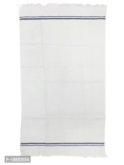 Athom Living Ecosaviour Premium Cotton Bath Towel Pearl White (Pack of 6)-thumb3