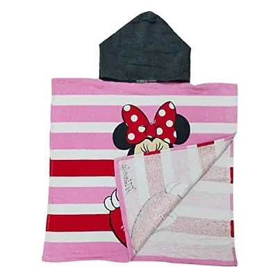 Athom Trendz Disney Minnie Heart Kids Hooded Bath Towel Poncho 55x110 cm