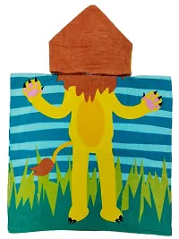 Athom Trendz Lion in Jungle Kids Hooded Bath Towel Poncho 60x120 cm-thumb2