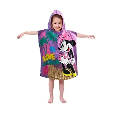 Athom Trendz I Love Minnie Kids Hooded Bath Towel Poncho 60x120 cm