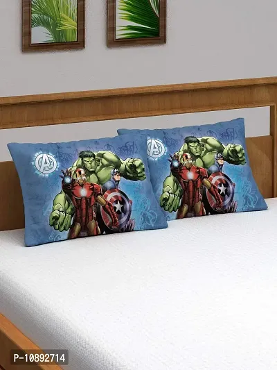Marvel Ironman & Hulk Kids Pillow Cover Pack of 2-thumb0