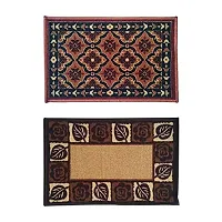 Athom Trendz Living Premium Anti Skid Nylon Doormat, 37x57 cm, Pack of 2, Multicolour-thumb1