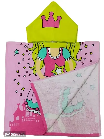 Athom Trendz Little Princess Kids Hooded Bath Towel Poncho 60x120 cm-thumb5