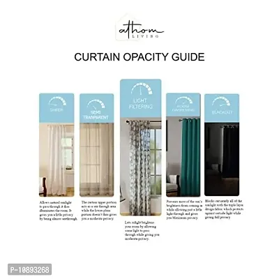 Athom Living Eazy Home Premium Polyester Designer Floral Door Curtain 7ft Pack of 2- EZ-002- DC1- C2-thumb4