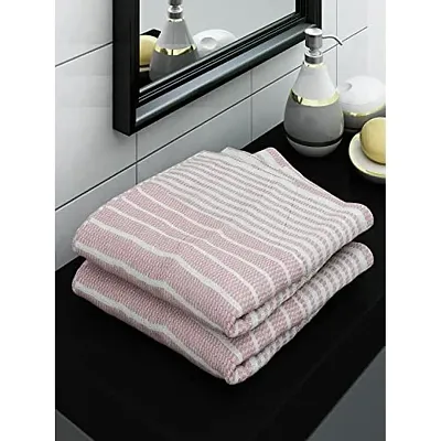 Athom Living Ecosaviour Premium Cotton Bath Towel Amor Pink (Pack of 2)