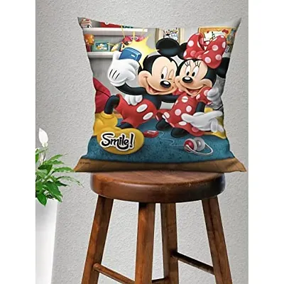 Athom Living Disney Mickey Mouse Cushion with Cover 40x40 cm