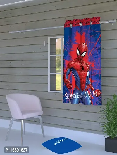 Athom Living Marvel Spiderman Kids Window Curtain 4x5 ft Pack of 1-thumb0