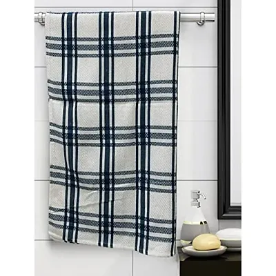 Athom Living Premium Cotton Light Weight Quick-Dry High Absorbent Cotton Bath Towel White, 75x150 cm (Pack of 1)