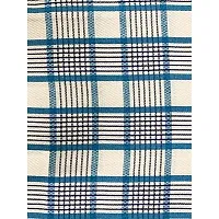 Athom Living Premium Cotton Light Weight Quick-Dry High Absorbent Cotton Bath Towel White & Blue, 75x150 cm (Pack of 1)-thumb3
