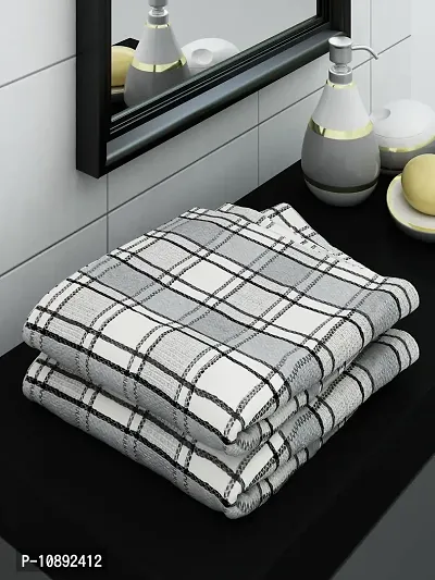 Athom Living Ecosaviour Premium Cotton Bath Towel Ambassador Grey (Pack of 2)-thumb0