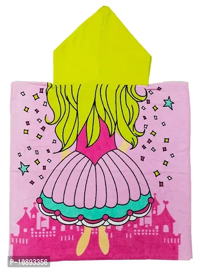 Athom Trendz Little Princess Kids Hooded Bath Towel Poncho 60x120 cm-thumb4