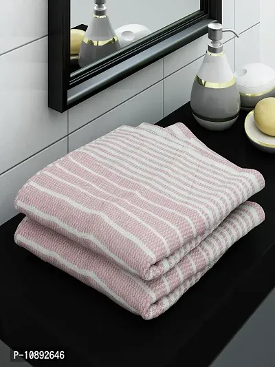 Athom Living Ecosaviour Premium Cotton Bath Towel Amor Pink (Pack of 2)-thumb0