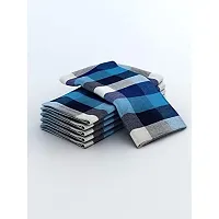 Athom Living Big Checks Cotton Multipurpose Kitchen Towel/Cleaning Cloth 45x45 cm Pack of 6-thumb1