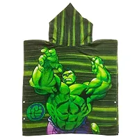 Marvel Green Hulk Kids Hooded Poncho Towel-thumb4