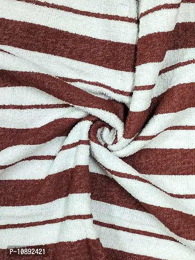 Athom Trendz Ecosaviour Striped Cotton Bath Towel 70x140 cm Multicolour Pack of Four-thumb3
