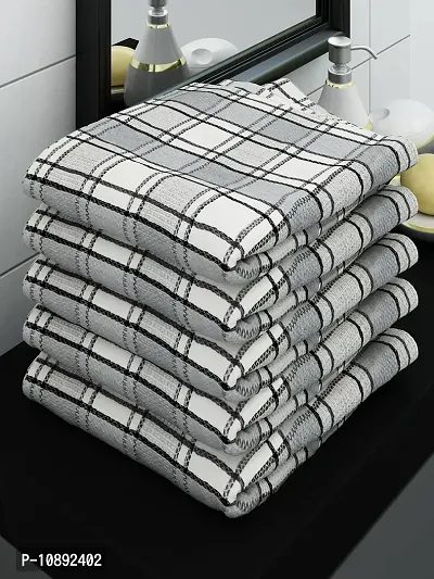 Athom Living Ecosaviour Premium Cotton Bath Towel Ambassador Grey (Pack of 5)-thumb0