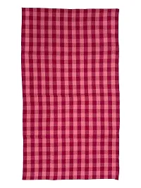 Athom Living Ecosaviour Premium Cotton Bath Towel Pink Checkers (Pack of 3)-thumb2