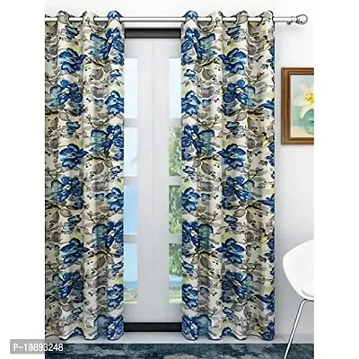 Athom Living Eazy Home Premium Polyester Designer Floral Door Curtain 7ft Pack of 1- EZ-011- DC1-thumb0