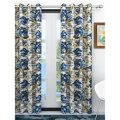 Athom Living Eazy Home Premium Polyester Designer Floral Door Curtain 7ft Pack of 1- EZ-011- DC1