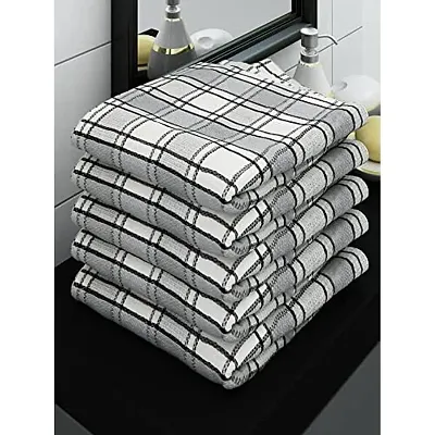 Athom Living Ecosaviour Premium Cotton Bath Towel Ambassador Grey (Pack of 5)