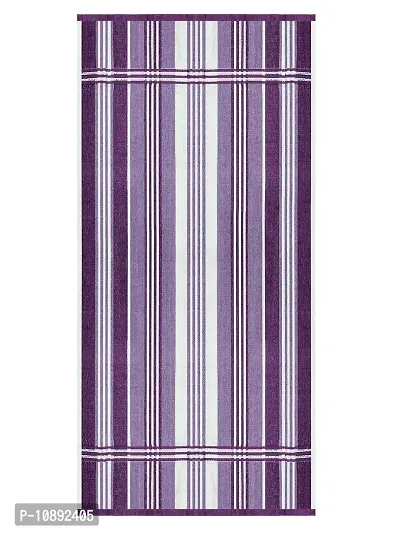 Athom Trendz Ecosaviour Striped Cotton Bath Towel 70x140 cm Multicolour Pack of Five-thumb2