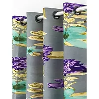 Athom Living Eazy Home Premium Polyester Designer Floral Door Curtain 7ft Pack of 1- EZ-012- DC1-thumb1