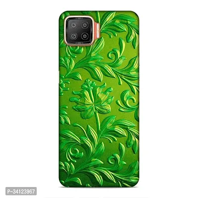 Print Galiara| 3D Designer Back Case Cover for Oppo F17 | Green Flower Design Art |