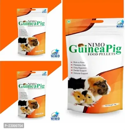 Pack Of 3 Guinea Pig Food Pellets 1 Kg-thumb0