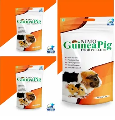 Pack Of 3 Guinea Pig Food Pellets 1 Kg