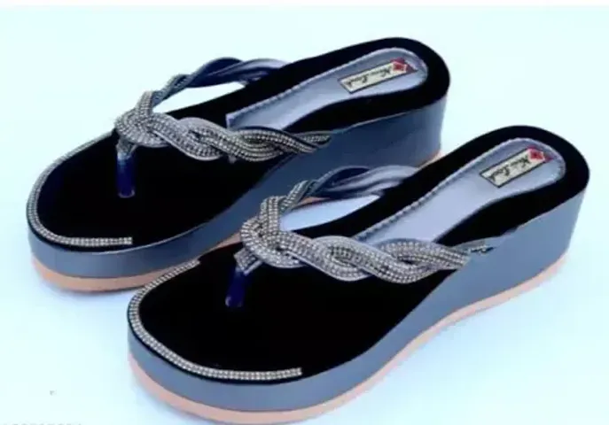 Stylish Blue Synthetic Leather Heels For Women