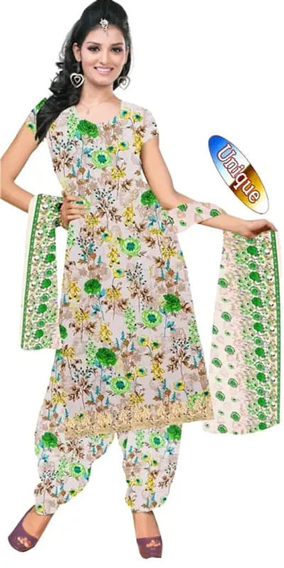 Stylish Georgette Printed Dress Material with Dupatta