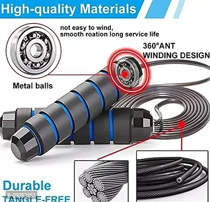 Adjustable Bearing Skipping Rope For Exercise-thumb0