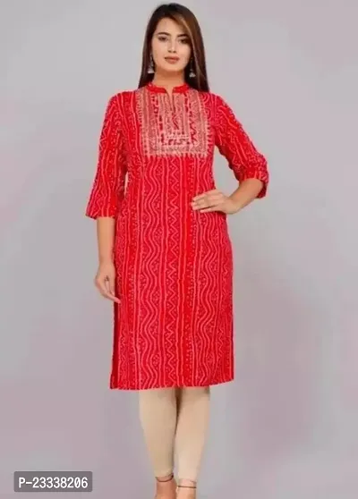 Stylish Rayon Stitched Kurta For Women-thumb0