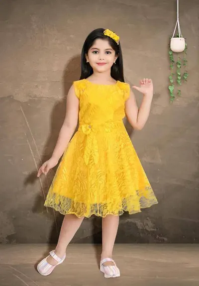 Fabulous Blend Embellished Frock For Girl