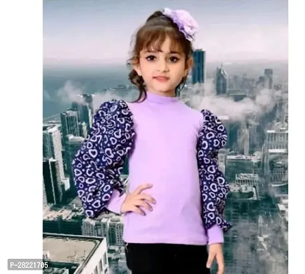 Elegant Cotton Blend Printed Tops For Girls-thumb0